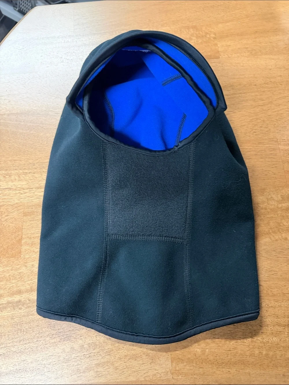 Extremities Black Fleece Balaclava with Orange Logo